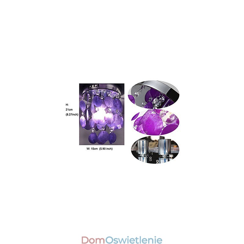 Nowoczesna współczesna lampa wisząca w stylu mini chrom