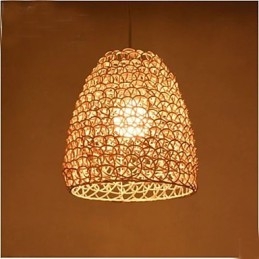 Klosz do lampy ogrodowej Retro Round Rattan
