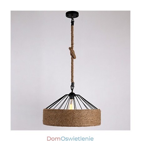 1 Lekka lampa wisząca na sznurku w stylu mini, nowoczesna, współczesna, rustykalna 1 Lekka lampa wisząca na sznurku w stylu mini, nowoczesna, współczesna, rustykalna