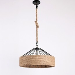 1 Lekka lampa wisząca na sznurku w stylu mini, nowoczesna, współczesna, rustykalna