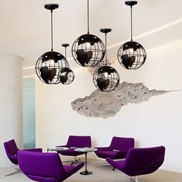 Nowoczesna, współczesna lampa wisząca w stylu country globe