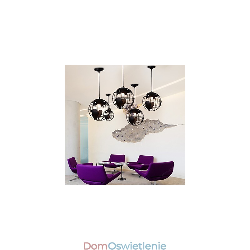 Nowoczesna, współczesna lampa wisząca w stylu country globe