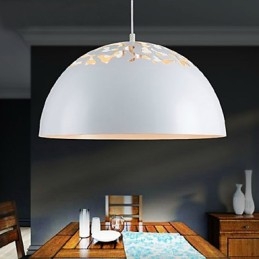 Styl vintage, minimalistyczny, 1 lampa wisząca z rzeźbionym kloszem