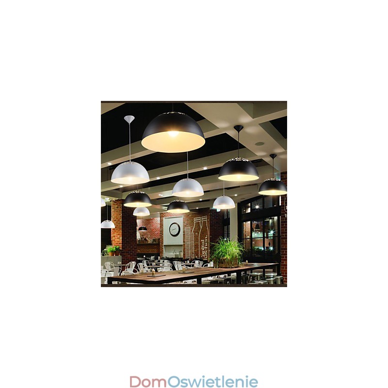 Styl vintage, minimalistyczny, 1 lampa wisząca z rzeźbionym kloszem