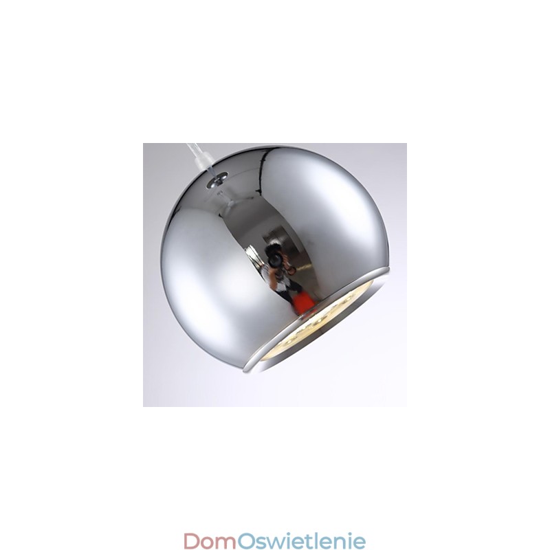 Nowoczesna, współczesna lampa wisząca z metalu galwanizowanego Globe