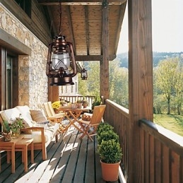 Lampa wisząca Country Lantern Mini Style Bronze