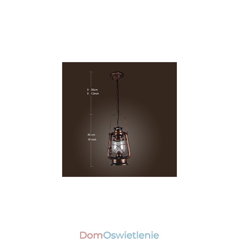 Lampa wisząca Country Lantern Mini Style Bronze