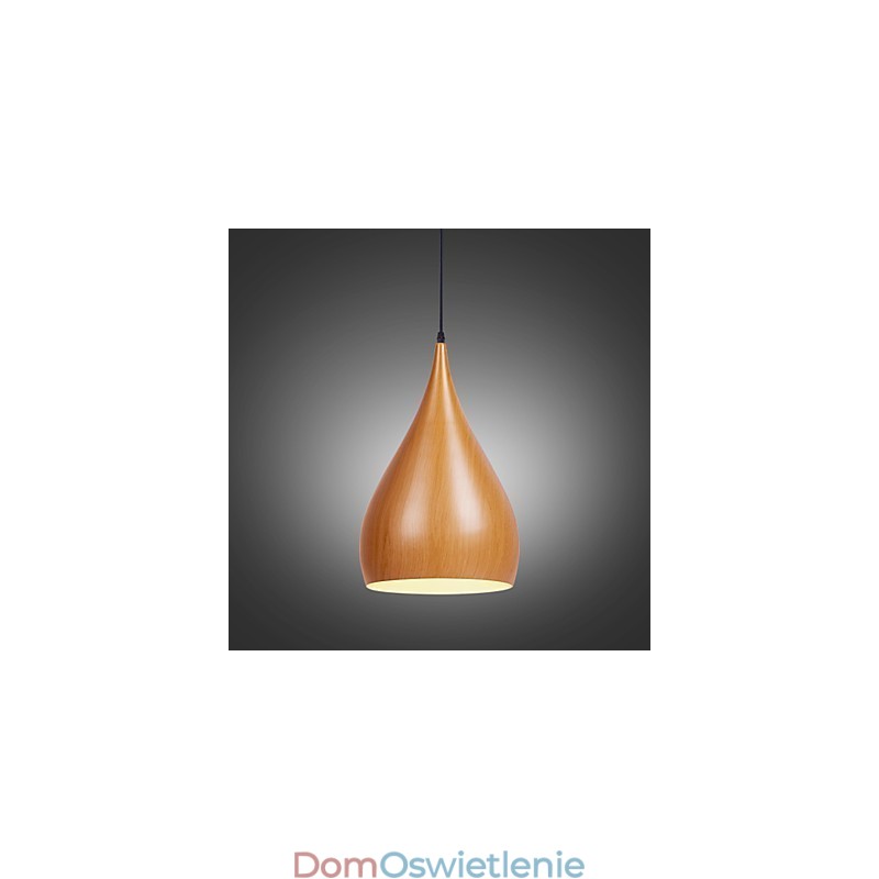 Lampa wisząca retro z drewna i metalu, lampy wiszące do kawiarni