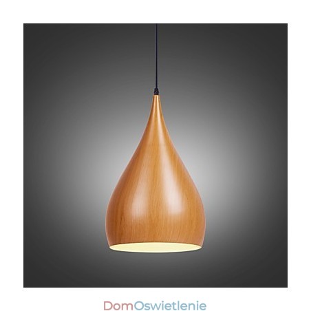 Lampa wisząca retro z drewna i metalu, lampy wiszące do kawiarni Lampa wisząca retro z drewna i metalu, lampy wiszące do kawiarni