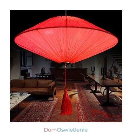 Liść lotosu nowoczesna morska tkanina artystyczna Droplight z czerwonych latarni lampa światło Liść lotosu nowoczesna morska tkanina artystyczna Droplight z czerwonych latarni lampa światło