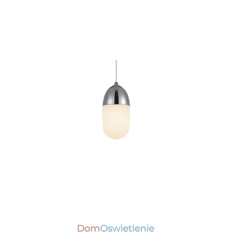 Miniaturowa lampa wisząca Acorn 1 światło Nowoczesna prostota Złoty chrom Wykończenie w kolorze drewna Stal węglowa i szkło Droplight