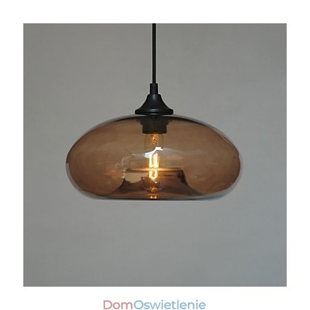 Nowoczesna charakterystyczna lampa wisząca 1 z przezroczystym kloszem Nowoczesna charakterystyczna lampa wisząca 1 z przezroczystym kloszem