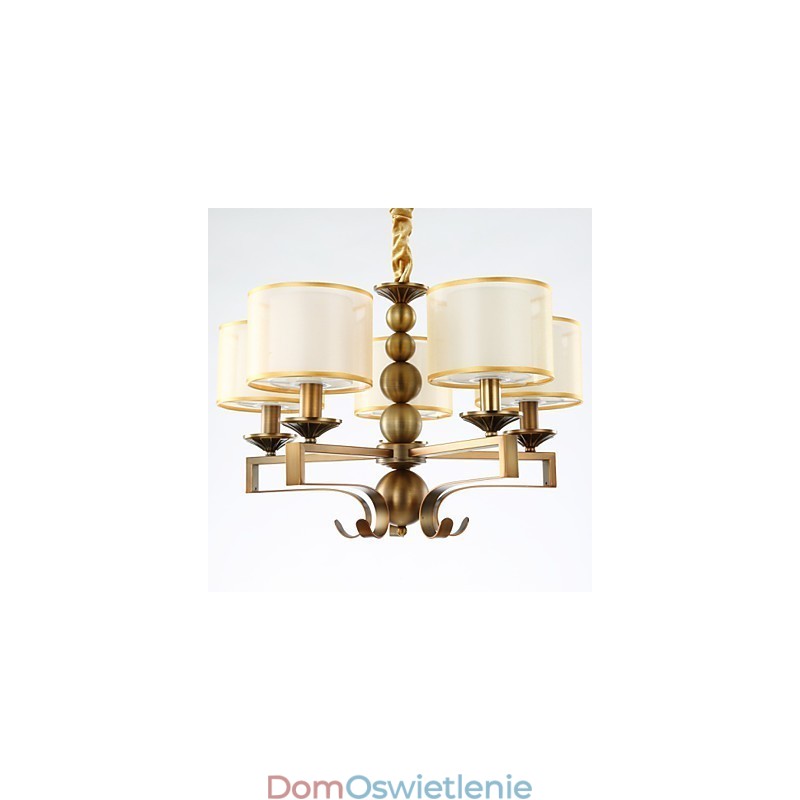Rustykalny domek w stylu vintage mini, metalowy żyrandol galwanizowany