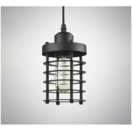 Lampa sufitowa retro industrialna żelazna żyrandol vintage sklep lampa wisząca