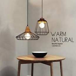 Nordic Creative Żyrandol z kutego żelaza Cafe Retro Net Droplight