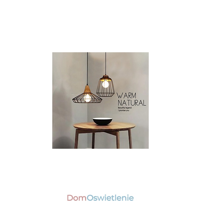 Nordic Creative Żyrandol z kutego żelaza Cafe Retro Net Droplight