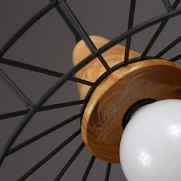 Nordic Creative Żyrandol z kutego żelaza Cafe Retro Net Droplight