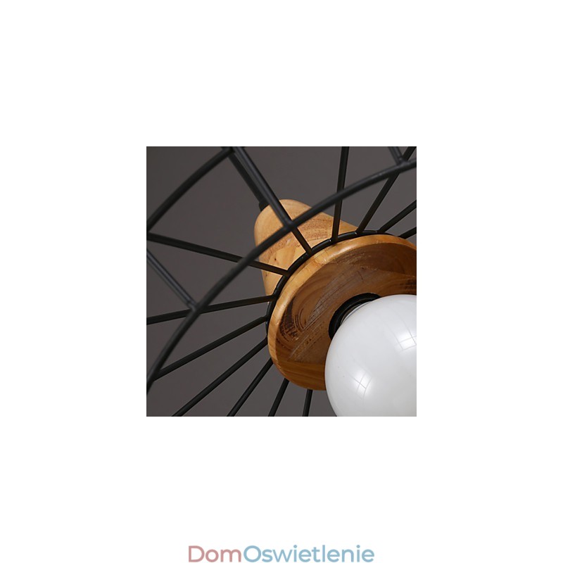 Nordic Creative Żyrandol z kutego żelaza Cafe Retro Net Droplight