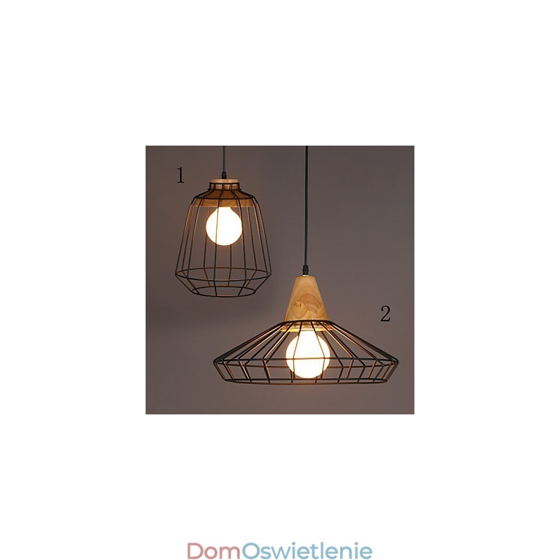 Nordic Creative Żyrandol z kutego żelaza Cafe Retro Net Droplight