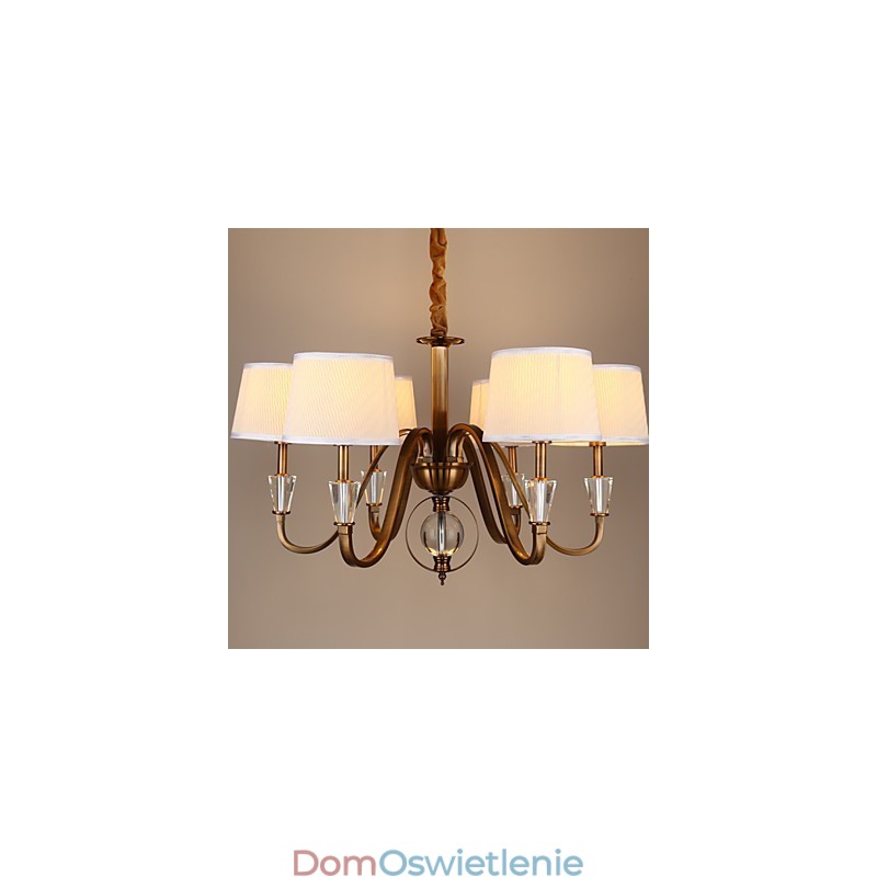Rustykalny domek w stylu vintage kryształowy mini styl galwanizowany metalowy żyrandol