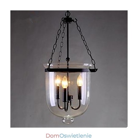 Okrągła lampa wisząca ze szkła wiejskiego Okrągła lampa wisząca ze szkła wiejskiego