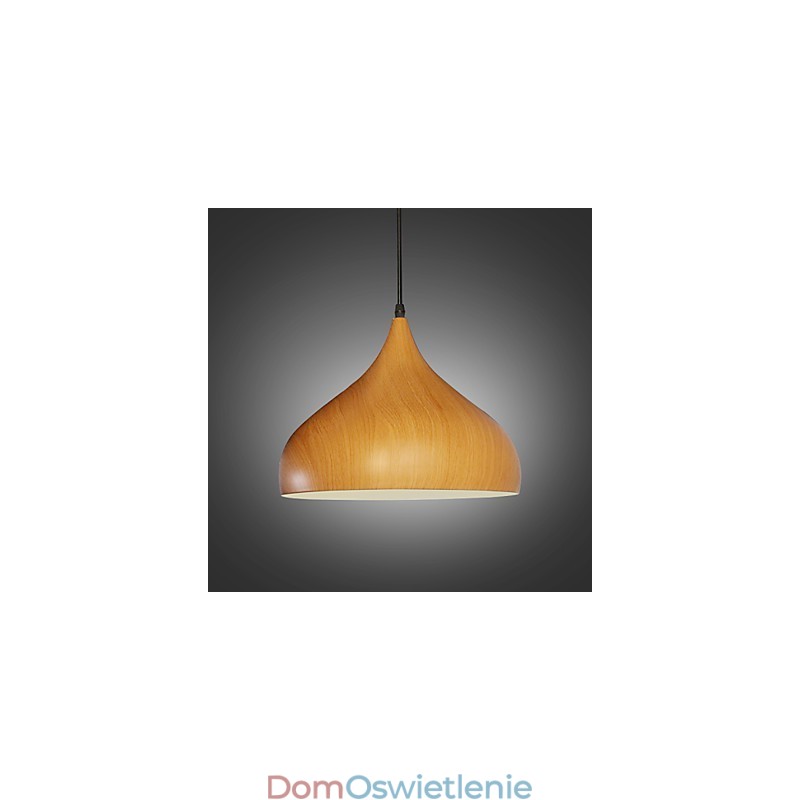 Lampa wisząca retro z drewna i metalu, lampy wiszące kawiarniane