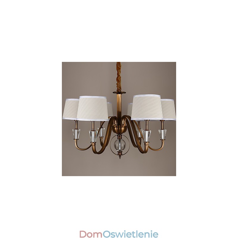 Rustykalny domek w stylu vintage kryształowy mini styl galwanizowany metalowy żyrandol