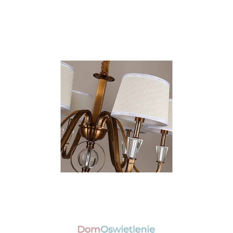 Rustykalny domek w stylu vintage kryształowy mini styl galwanizowany metalowy żyrandol
