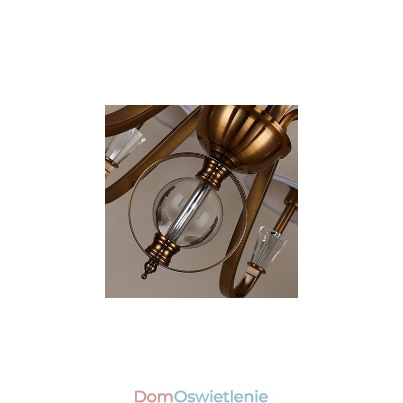 Rustykalny domek w stylu vintage kryształowy mini styl galwanizowany metalowy żyrandol