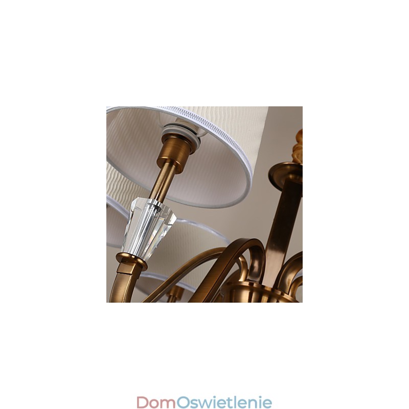 Rustykalny domek w stylu vintage kryształowy mini styl galwanizowany metalowy żyrandol