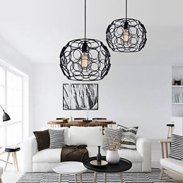 Kreatywna Kontraktowa Nordic Kute Żelazo Szklana Pojedyncza Głowica Lampy Droplight