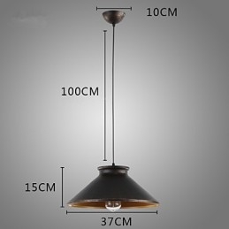 Retro Designers Metalowa lampa wisząca