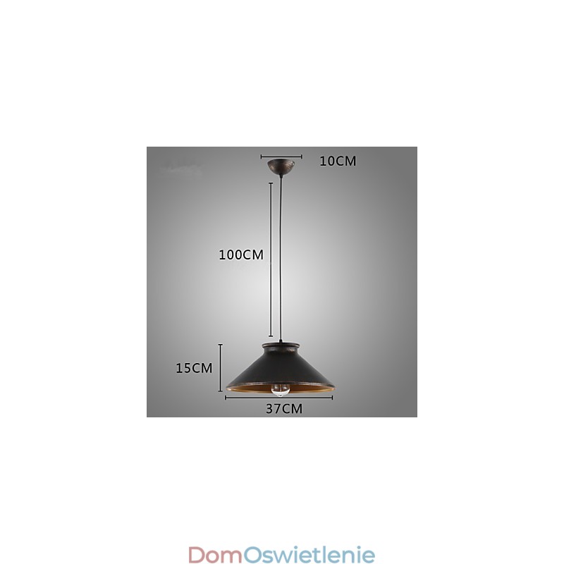 Retro Designers Metalowa lampa wisząca