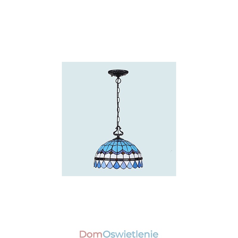Europejskie wiejskie kreatywne sztuki witraż żyrandol przywracający starożytne sposoby lampa światło