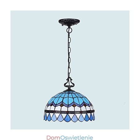 Europejskie wiejskie kreatywne sztuki witraż żyrandol przywracający starożytne sposoby lampa światło