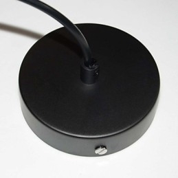 Lampa LOFT Vintage Lampa wisząca Edison Light Czarna klatka z żelaza Metalowy klosz Lampa w stylu magazynowym Oświetlenie