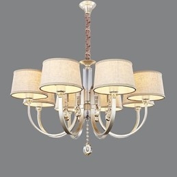 Żyrandol Country Crystal Silver Metal
