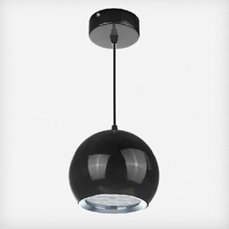 Nowoczesna współczesna lampa wisząca z metalowym globusem