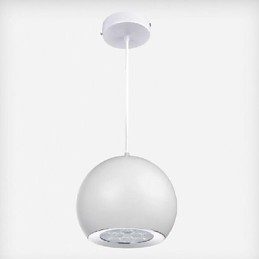 Nowoczesna współczesna lampa wisząca z metalowym globusem