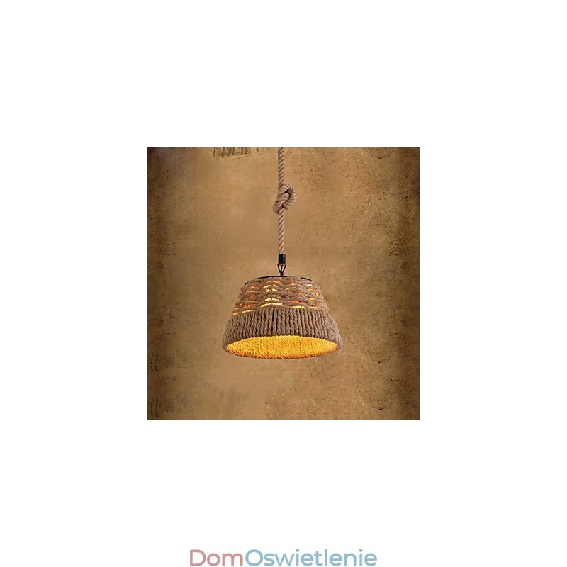 Loft Industrial Wind Creative Nordic Hemp Rope Meals Żyrandol Lampa