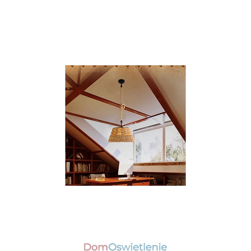 Loft Industrial Wind Creative Nordic Hemp Rope Meals Żyrandol Lampa