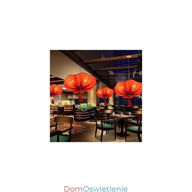 Sztuka tkaniny Romantyczna imitacja klasycznego Droplight Południowo-wschodnia Azja Lampa Latarnia Lotosu Światło