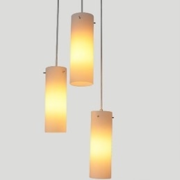 Cylindryczny szklany prosty pojedynczy bęben bęben prosty lampa droplight oświetlenie