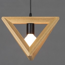 Nowoczesna drewniana lampa wisząca Prosta lampa wisząca Lampa wisząca Cafe