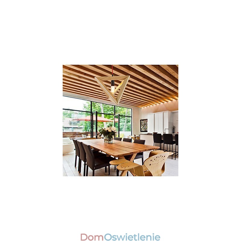 Nowoczesna drewniana lampa wisząca Prosta lampa wisząca Lampa wisząca Cafe