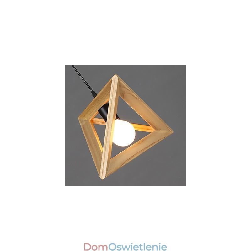Nowoczesna drewniana lampa wisząca Prosta lampa wisząca Lampa wisząca Cafe
