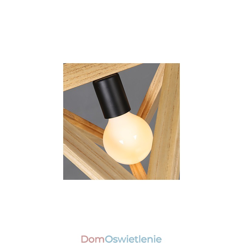 Nowoczesna drewniana lampa wisząca Prosta lampa wisząca Lampa wisząca Cafe