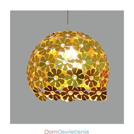 Nowoczesna kolorowa śliwkowa kula kwiatowa pojedyncza głowica kryształowa lampa wisząca