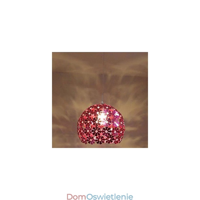 Nowoczesna kolorowa śliwkowa kula kwiatowa pojedyncza głowica kryształowa lampa wisząca