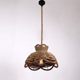 Lampy wiszące Mini styl nowoczesny współczesny wiejski oświetlenie linowe